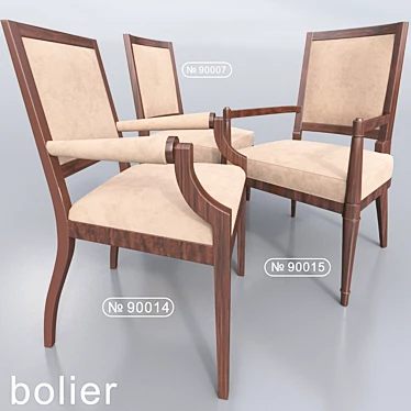 Bolier Modern Luxury Chairs: Elegance Redefined 3D model image 1 