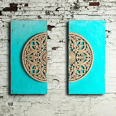 Sleek Panel Rohol - 610mm Height 3D model image 1 
