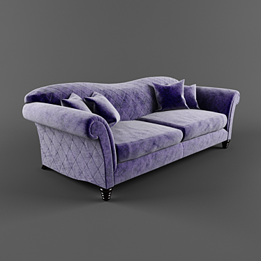 Elegant Etienne Sofa by Parker Knoll 3D model image 1 