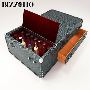 Happy Hour Trunk: Stylish Chest Bar 3D model image 1 