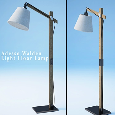 Adesso Walden Modern Floor Lamp 3D model image 1 