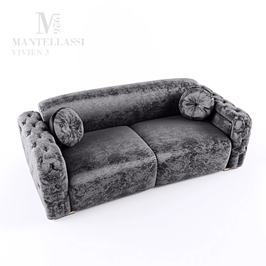 Modern Sofa Set: Mantellassi Vivien 3S 3D model image 1 
