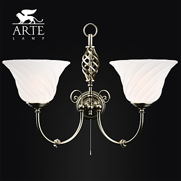Cameroon Brass Wall Sconce 3D model image 1 
