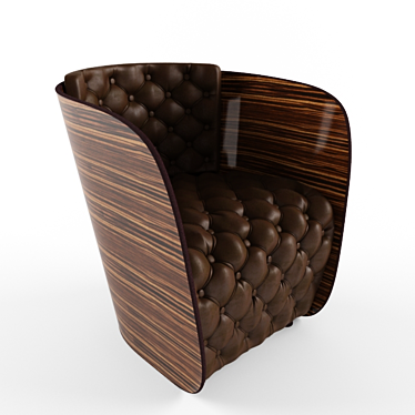 Cloudy Stitched Armchair 3D model image 1 