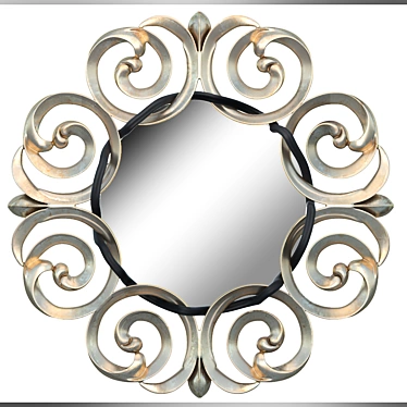 Elegant Square Mirror - 109x109cm 3D model image 1 