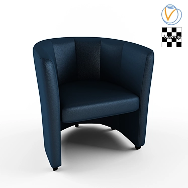  Comfy Rolling Chair 3D model image 1 