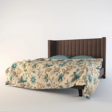 Brooklyn Bed: Stylish and Comfortable 3D model image 1 