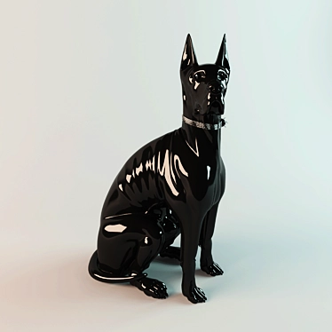 Italian Dog Statue 3D model image 1 