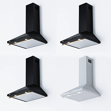 ELEYUS Allegro BL: 3 Extractors in Gold, Copper, Bronze 3D model image 1 