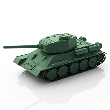 Soviet WWII Toy Tank T-34 3D model image 1 