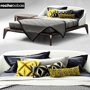 Luxury Roche Bobois Brio Bed 3D model image 1 