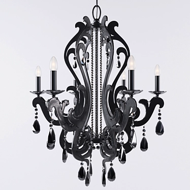 Elegant Crystal Chandelier by Badari 3D model image 1 