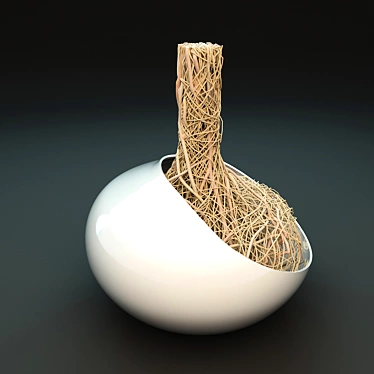 Root Resin Vase: Monfredo Model 1. 3D model image 1 