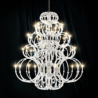 Glamorous Venus Chandelier: Luxurious Illumination 3D model image 1 