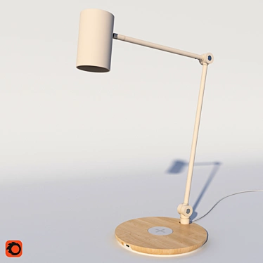 Wireless Charging Table Lamp: RIGGAD 3D model image 1 