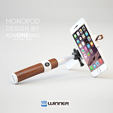 SnapExtend Selfie Monopod 3D model image 1 