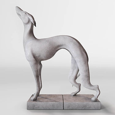 "Friends" Inspired Dog Sculpture 3D model image 1 