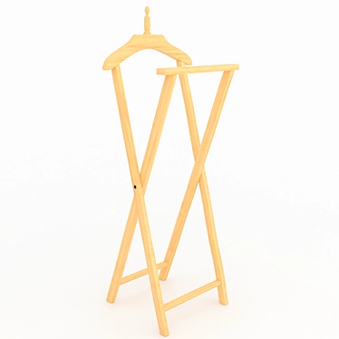 Wooden Floor Hanger 3D model image 1 