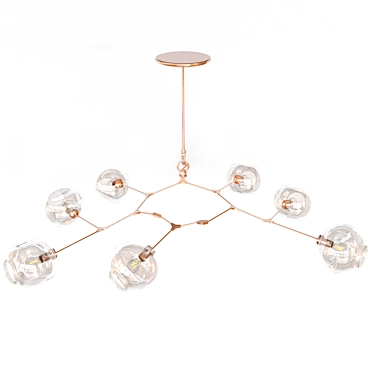 Elegant Bubbles Chandelier 3D model image 1 