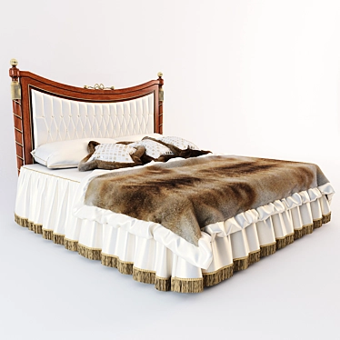 Luxurious Scettro Bed by ISACCO AGOSTONI 3D model image 1 