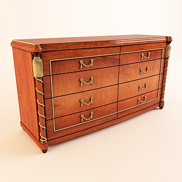 Elegant Agostoni Chest: 160x54x100 3D model image 1 