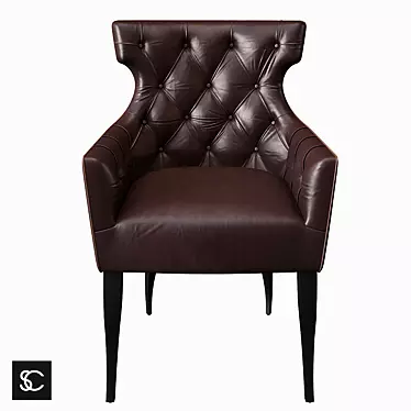 Elegant Guinea Carver: Perfect Dining Chair 3D model image 1 