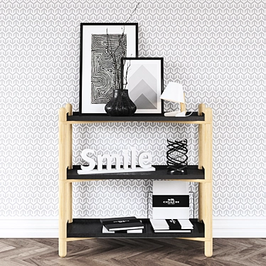 Bedside Table Cross Shelf