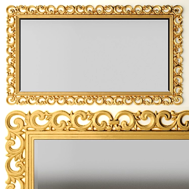 Reflective Reflection: Modern Mirror 3D model image 1 