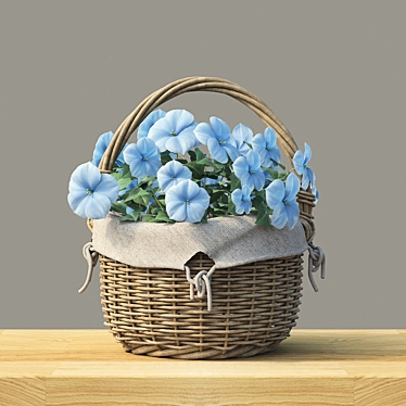 Basket with flowers