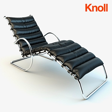 Modern Adjustable Chaise Lounge 3D model image 1 