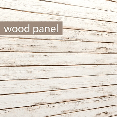 Natural Wood Panel 3D model image 1 