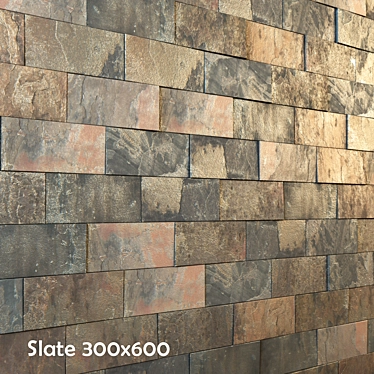 Slate Tiles: Stylish Flooring Solution 3D model image 1 