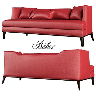 Baker Presidio Sofa: Comfort and Style 3D model image 1 