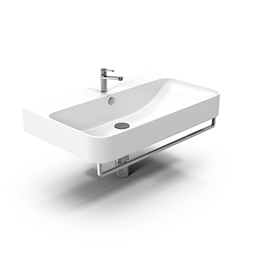 Nature-inspired Catalano Green Sink 3D model image 1 