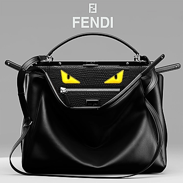 Elegant Fendi Peekaboo Bag 3D model image 1 