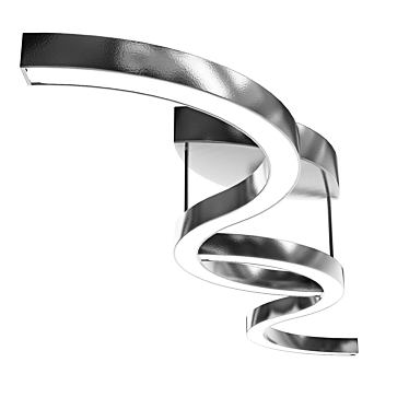 Sleek Chrome Lamp 3D model image 1 