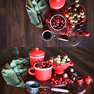 Currant-studded Still Life 3D model image 1 