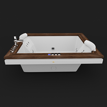 Luxury Jacuzzi Aura Plus: Embedded Acrylic, 2-Person 3D model image 1 