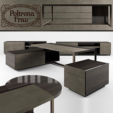 JOBS Executive Desk: Stylish and Functional 3D model image 1 