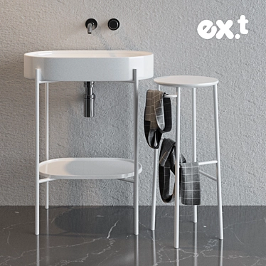 Elevate your bathroom with Washbasin STAND Ex.t 3D model image 1 