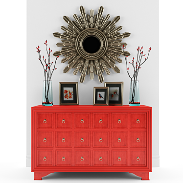 Decorative set with mirror NEW SOLAR SILVER
