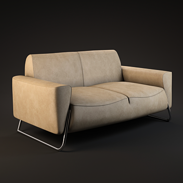 Chicago Office Sofa - Genuine Leather & Eco Leather 3D model image 1 