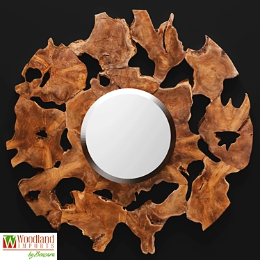 Woodland Decorative Wall Mirror 3D model image 1 