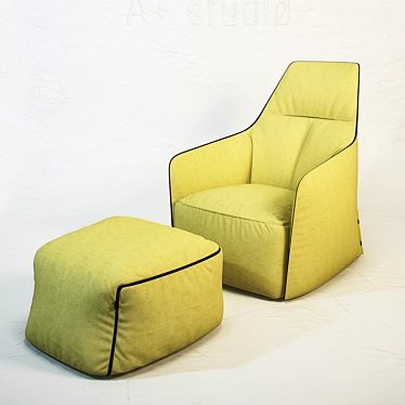 Cozy Elegance: POLIFORM Santa Monica 3D model image 1 