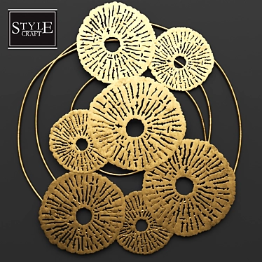 Stylish Round Wall Decor 3D model image 1 