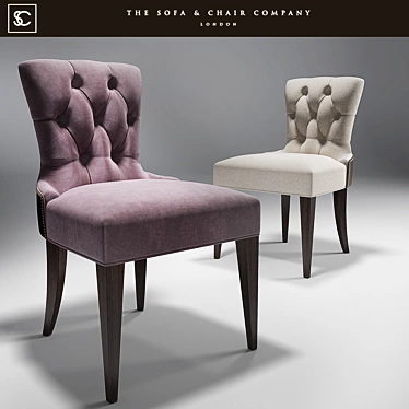 Elegant Porter Dining Chair 3D model image 1 