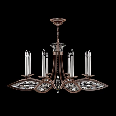 Fine Art Lamps, 843940-11 (bronze finish, faceted crystals)