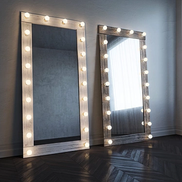 Large Vanity Mirror 3D model image 1 