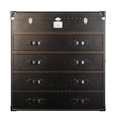 Elegant Black Chest: Ampelio Roomers 3D model image 1 