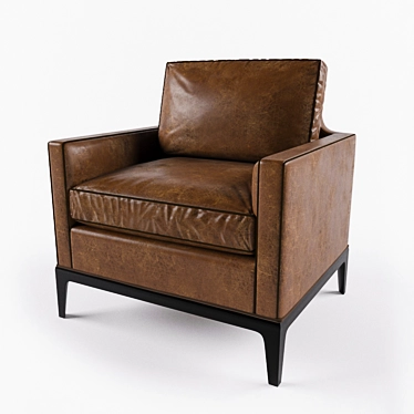 Luxury Handcrafted Lewis Chair 3D model image 1 